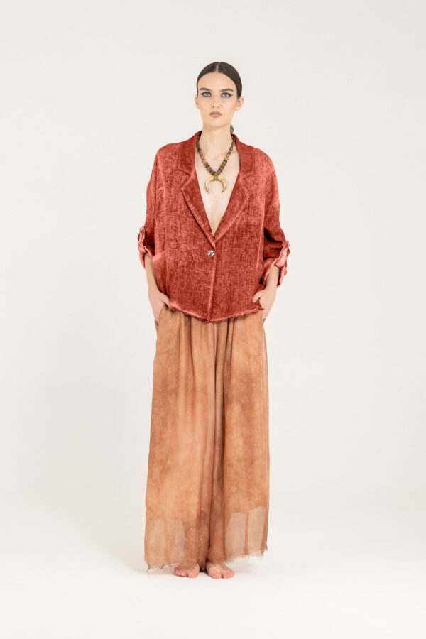 Sanctamuerte Capispalla Blazer Over Blazer Leinen Boxy