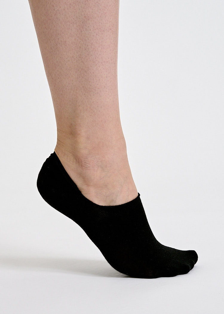 Wijld Woodsocks Ballerinasocken Schwarz Lyocell