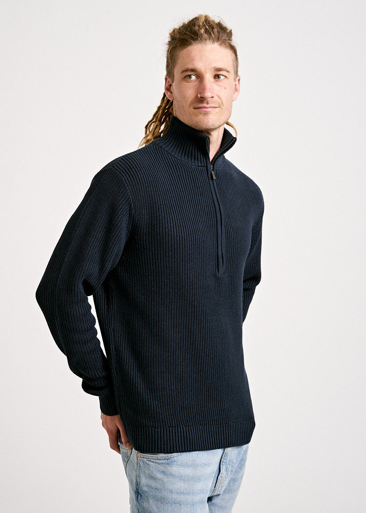 Wijld Troyer Carbon Herren Strickpullover Holzfaser
