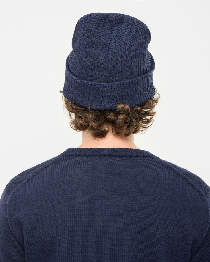 NIKIN Treeanie Circular Beanie Navy One Size - NOOSA