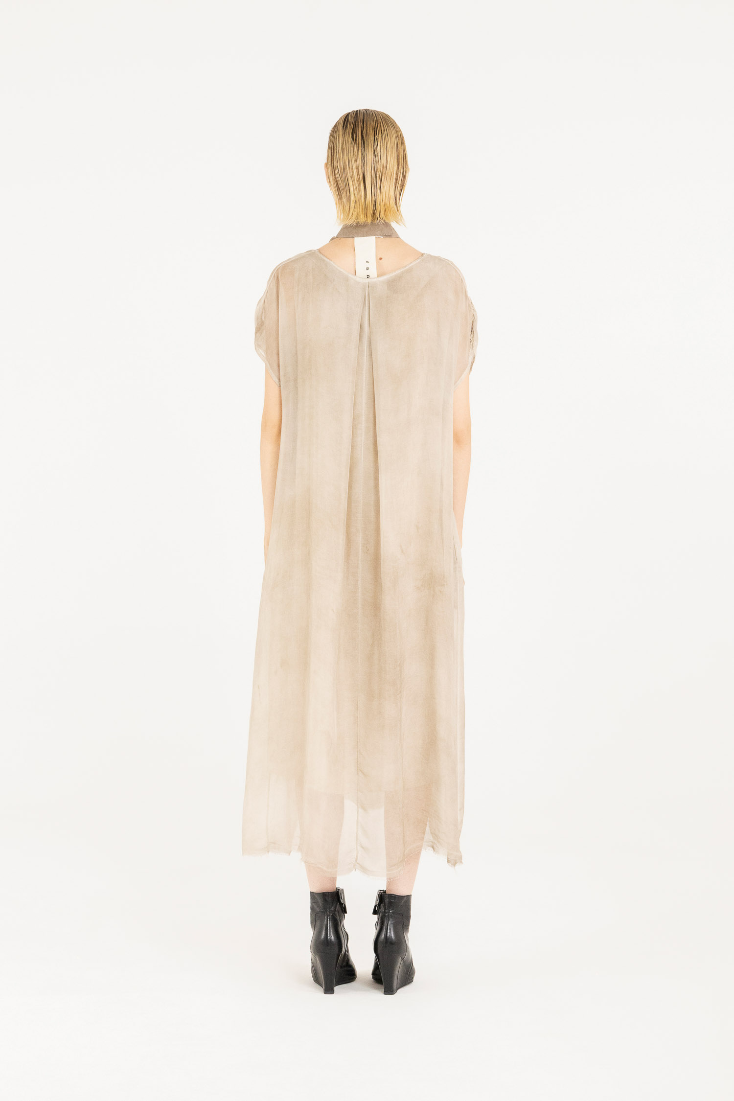 Sanctamuerte Abiti Abito Lungo Kleid Viskose-Seide lang