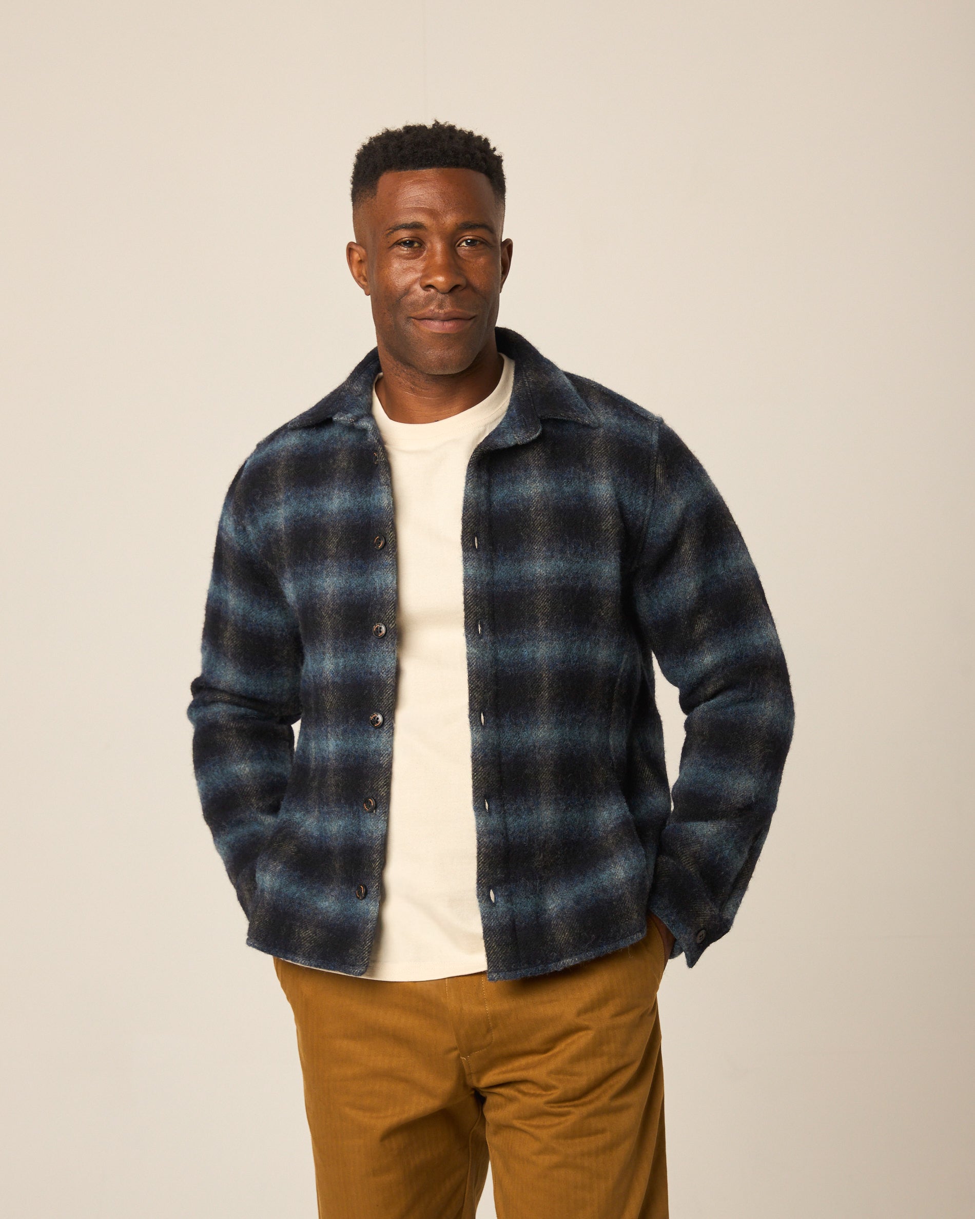 Peregrine Wool Overshirt Hemdjacke Redcliffe Britische Wolle