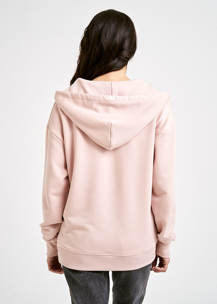 Wijld Sweatjacke Smoked Rose Damen Sweatjacke rosa Holz