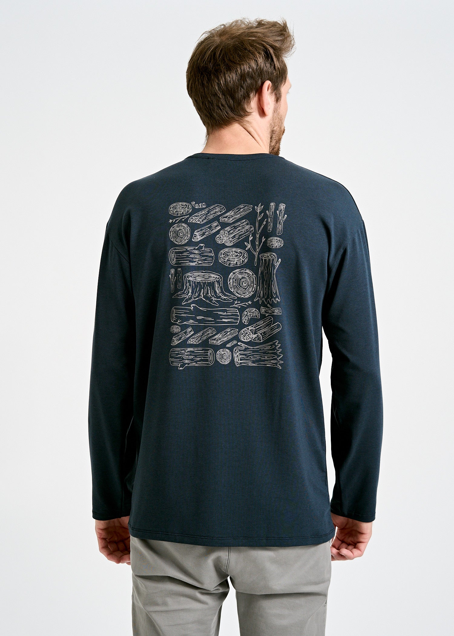 Wijld Chris Longsleeve Herren Holz Overcut Locker
