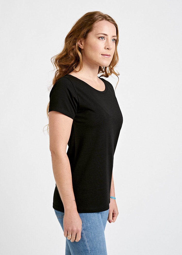 Wijld Lena Black Woodshirt Damen Schwarz Bio