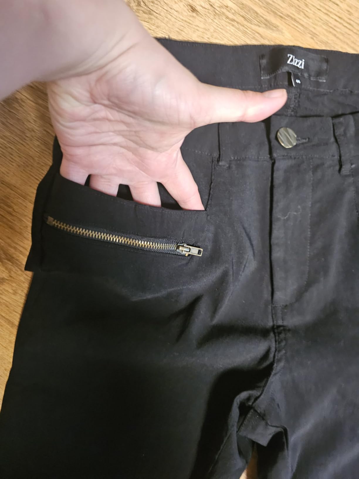 Zizzi Enganliegende Hose Viskosemischung Stretch