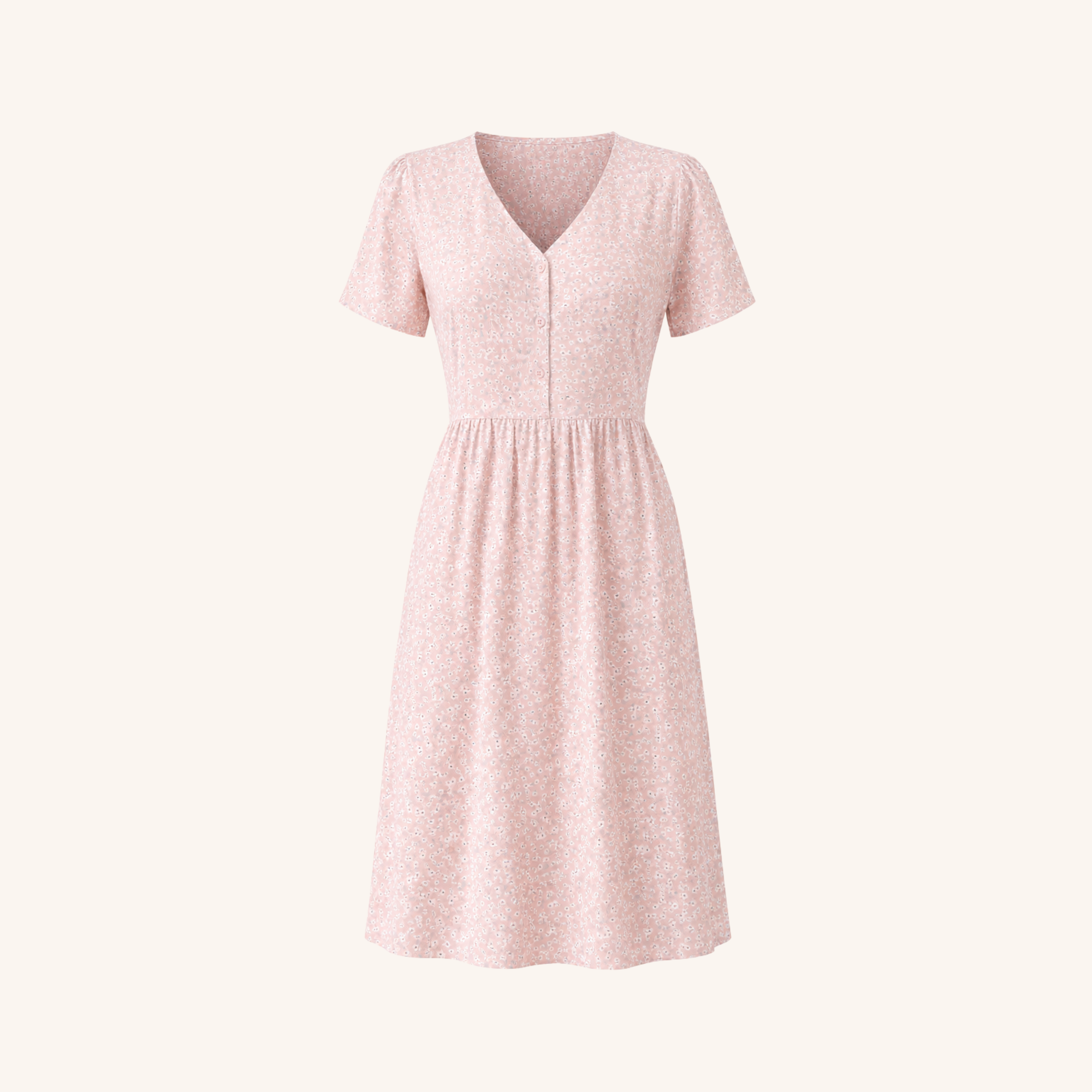 Nordlicht Svante Mini Kleid Blumenmuster Rosa