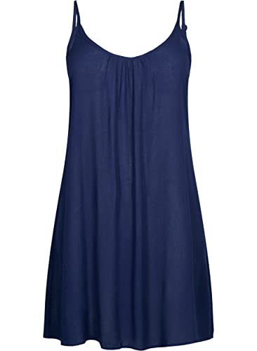 Zizzi Dresses Midikleid Viskose Träger Ecovero A-Linie