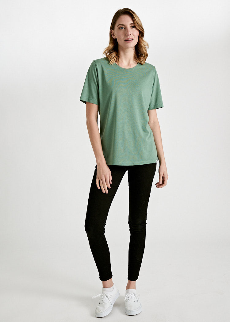 Wijld Tilda Comfrey Green Damen T-Shirt Lyocell Locker