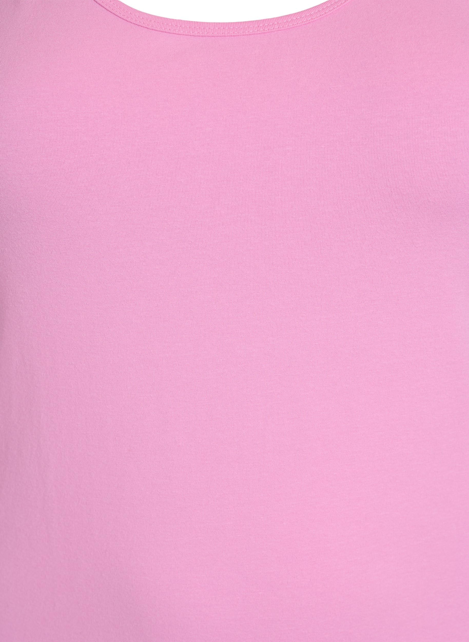 Zizzi Top Basic Baumwolle Schwarz Tanktop