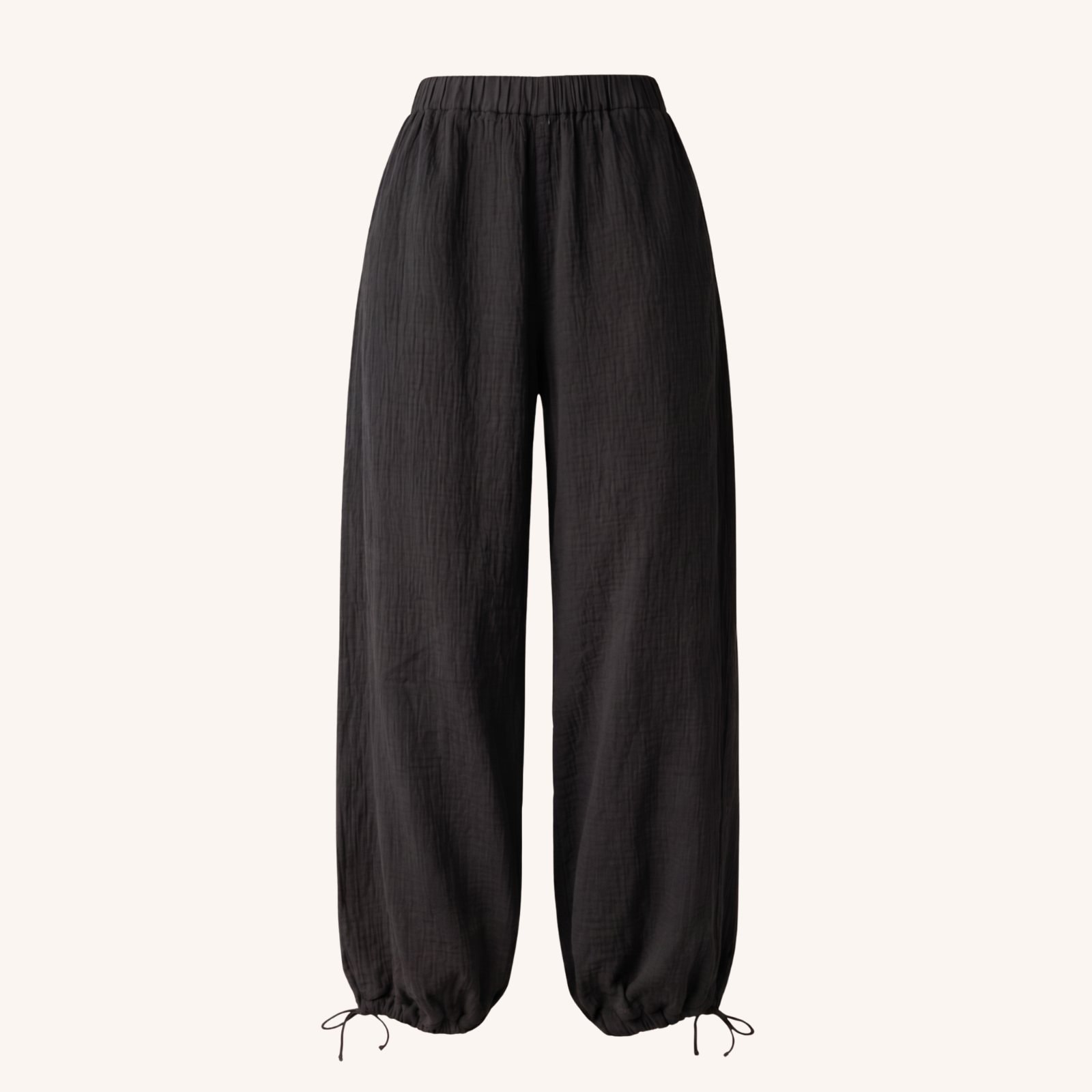 Nordlicht Lys Musselinhose Schwarz Ballon Bio-Baumwolle