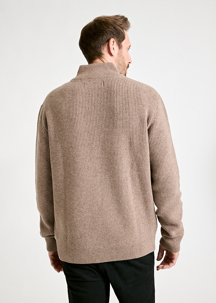 Wijld Tim Strickpullover Herren Sabbioso Troyer Recycling-Wolle