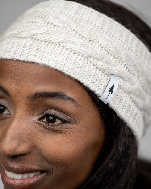 NIKIN TreeHeadband Cable Knit Stirnband Chalk beige One Size