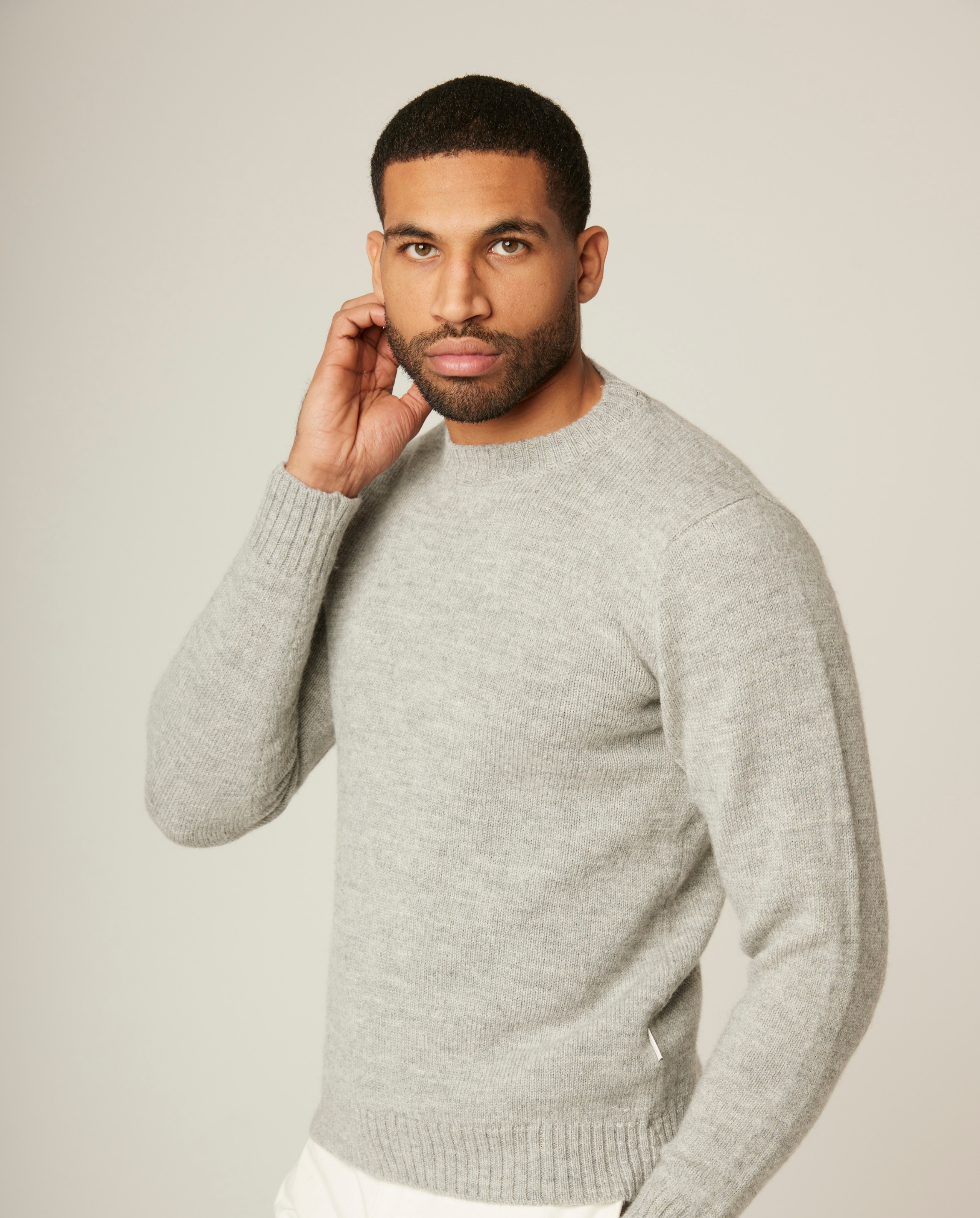 Peregrine Makers Crew Jumper Herrenpullover Orange M Merino