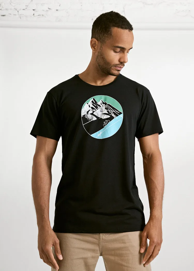 Wijld Alex Biketour T-Shirt Herren Schwarz Holz