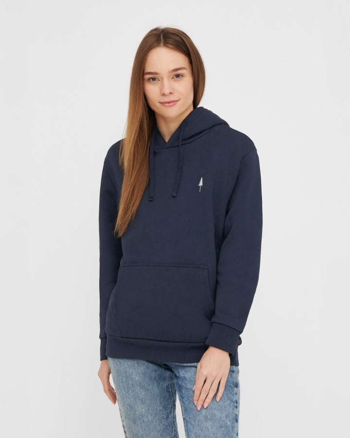 NIKIN TreeHoodie Kapuzenpullover Dark Navy Bio-Baumwolle