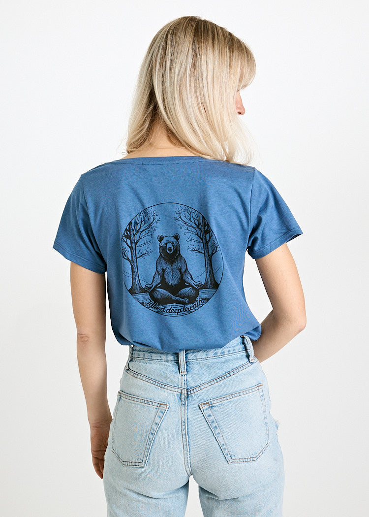 Wijld Woodshirt Lena Yoga Bear Damen T-Shirt Print
