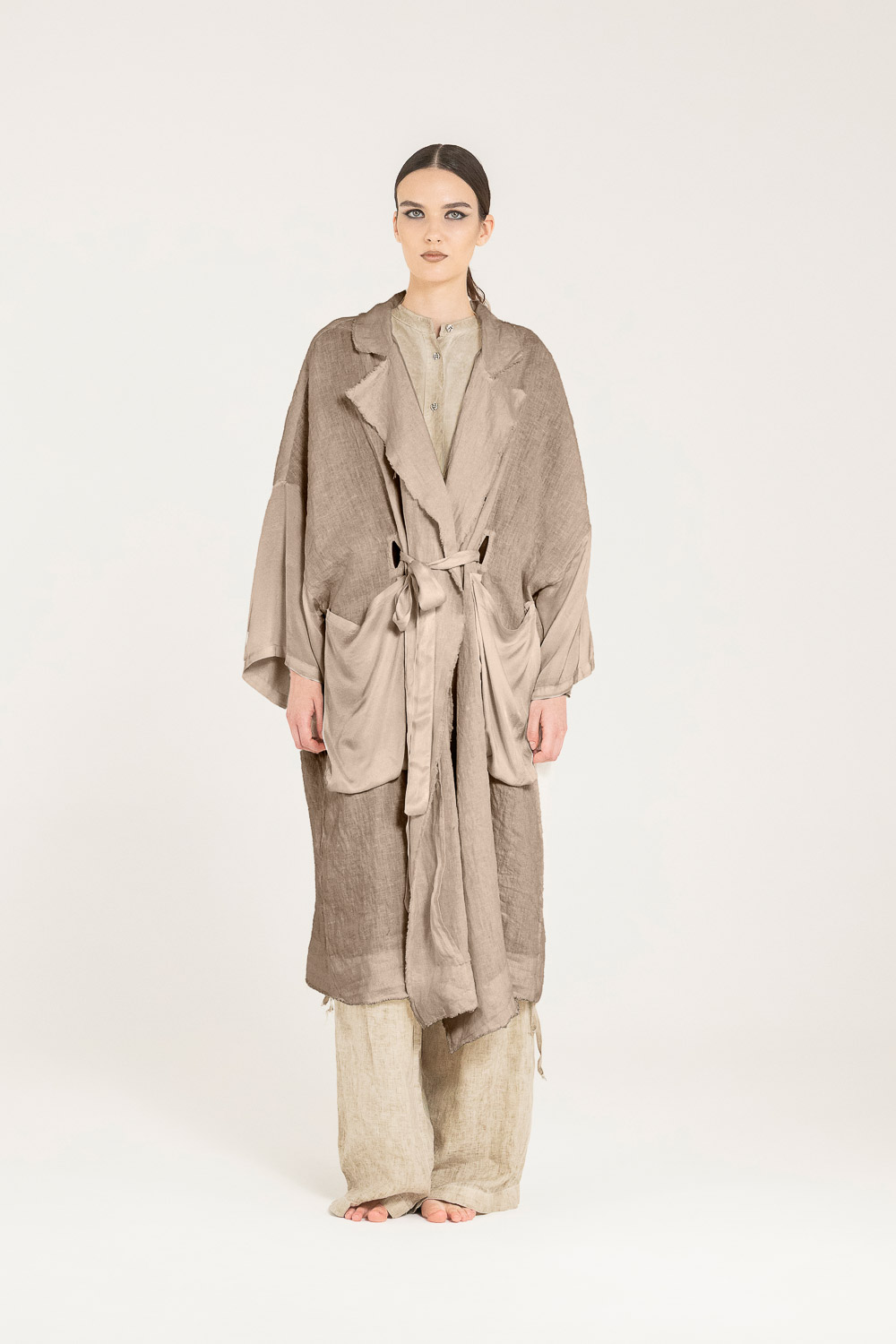 Sanctamuerte Capispalla Giacca Kimono Jacke Baumwolle