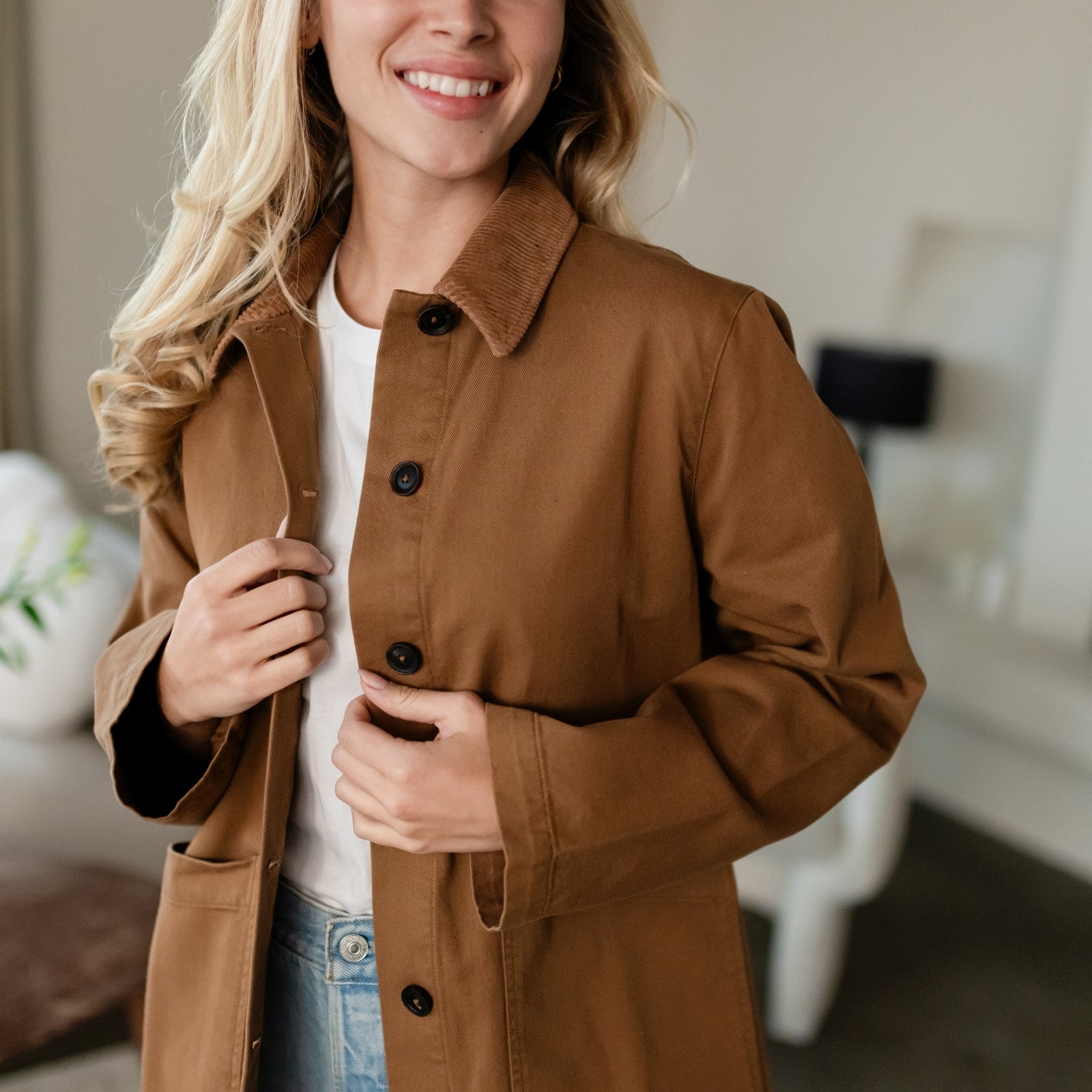 Nordlicht Tine Jacke braun aus Bio-Baumwollmix
