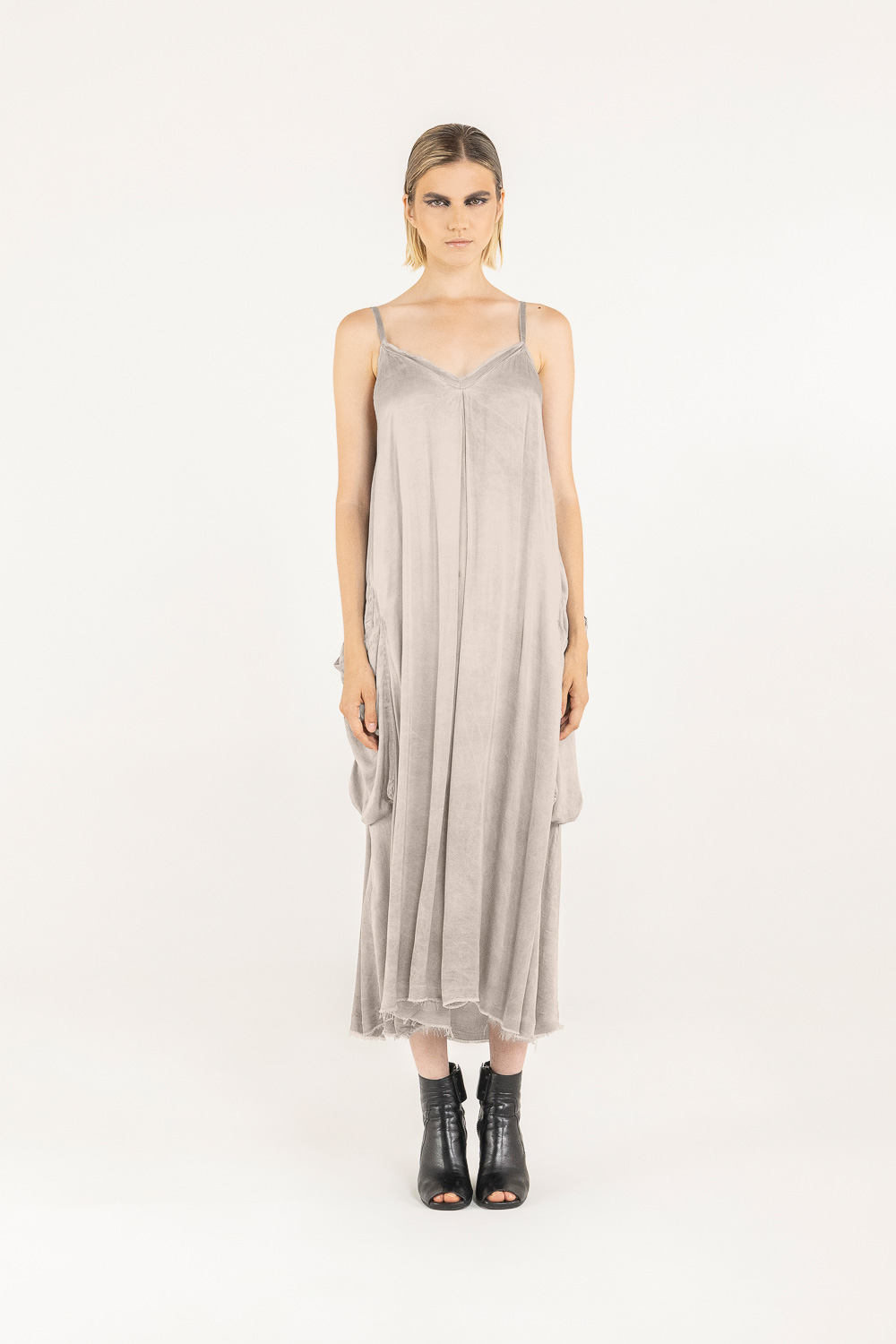 Sanctamuerte Abiti Sottoveste Kleid Viskosesatin Cargo