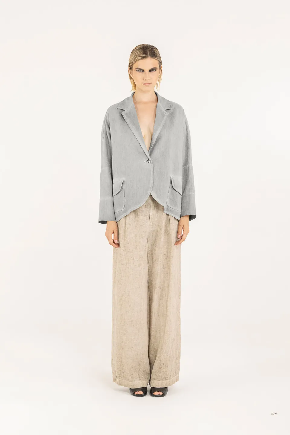 Sanctamuerte Capispalla Blazer Over Boxy Blazer Baumwolle