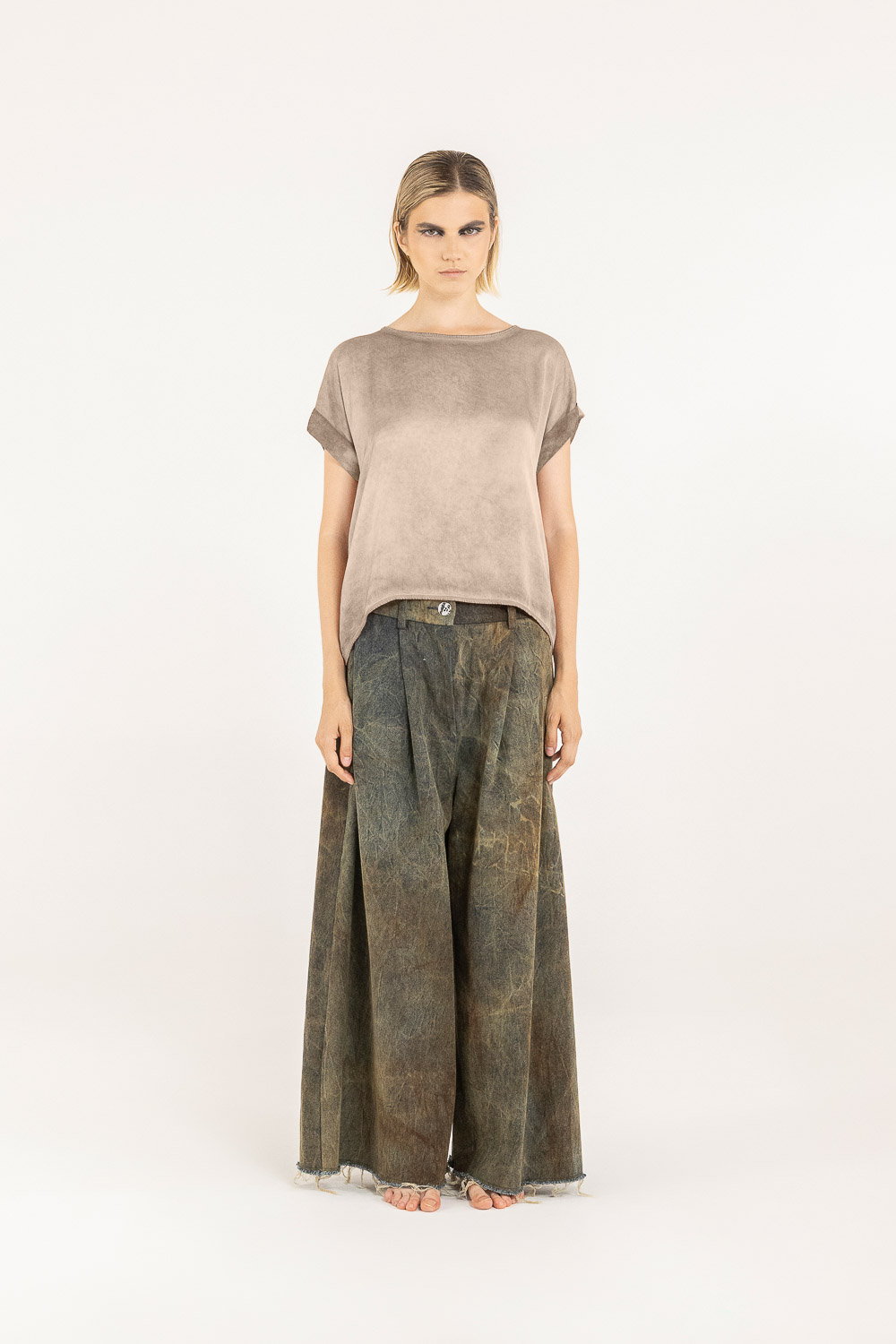 Sanctamuerte T-Shirt Tshirt Girocollo Shirt Viskose