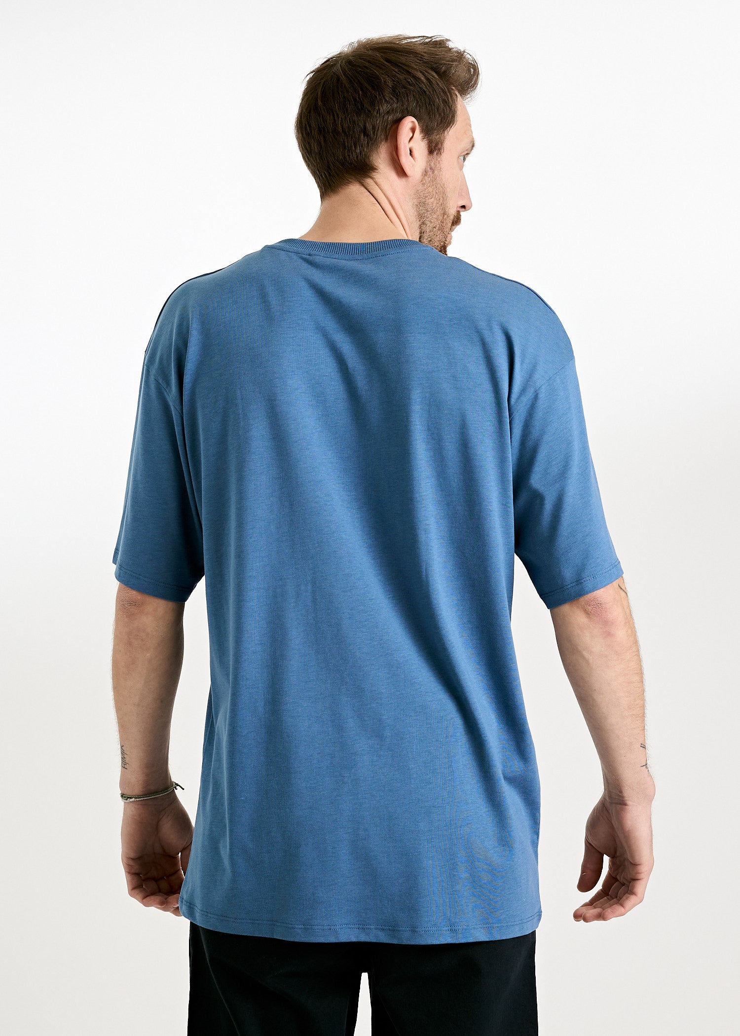 Wijld James WoodShirt Herren Bijout Blue Lyocell