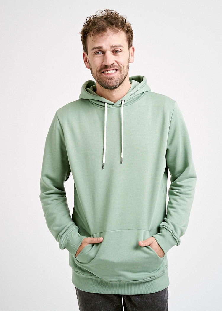 Wijld Lodenfrost Hoodie Herren Grün Holz Kapuze 200 g/m²