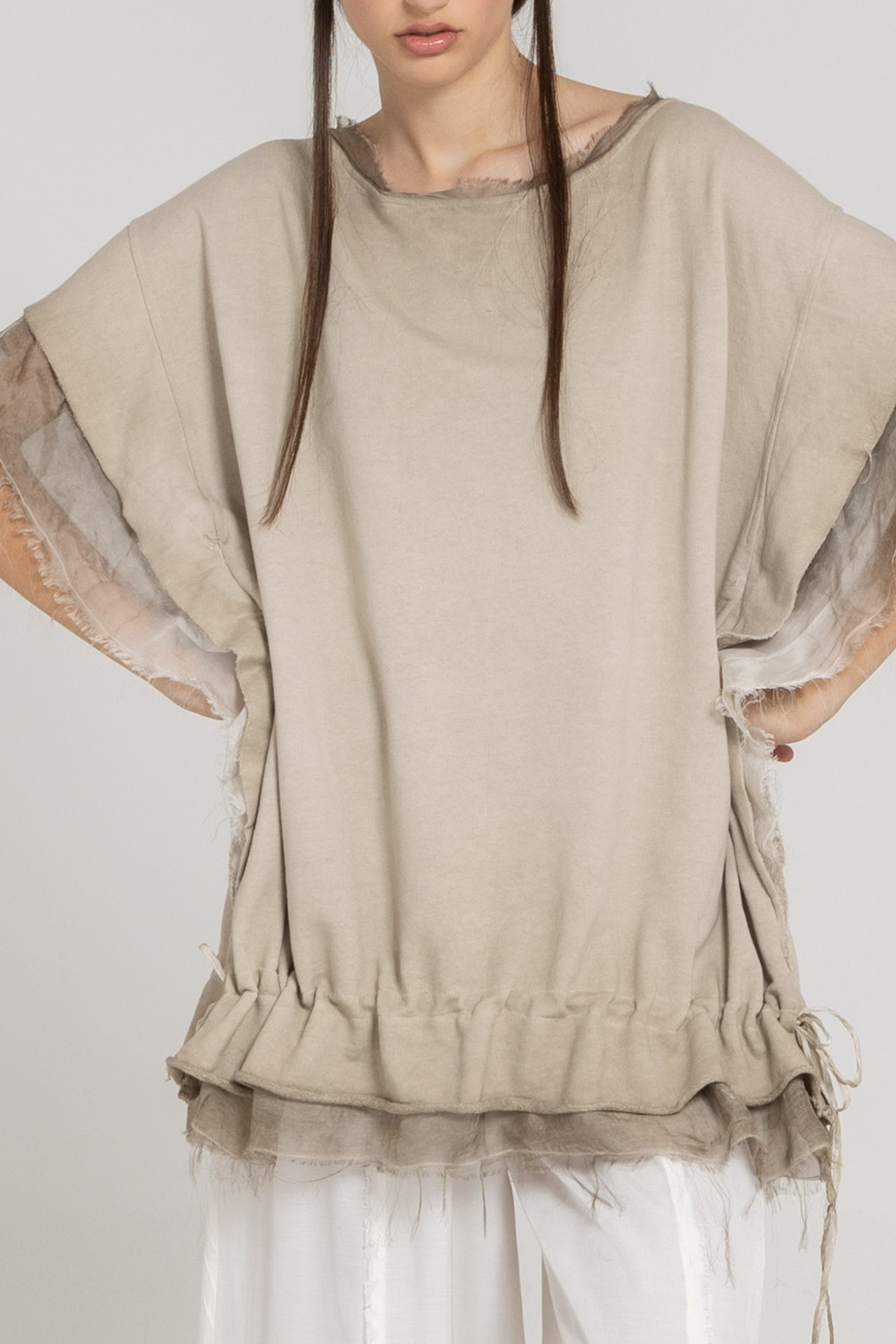 Sanctamuerte Over Pullover Felpa Viskose-Seide