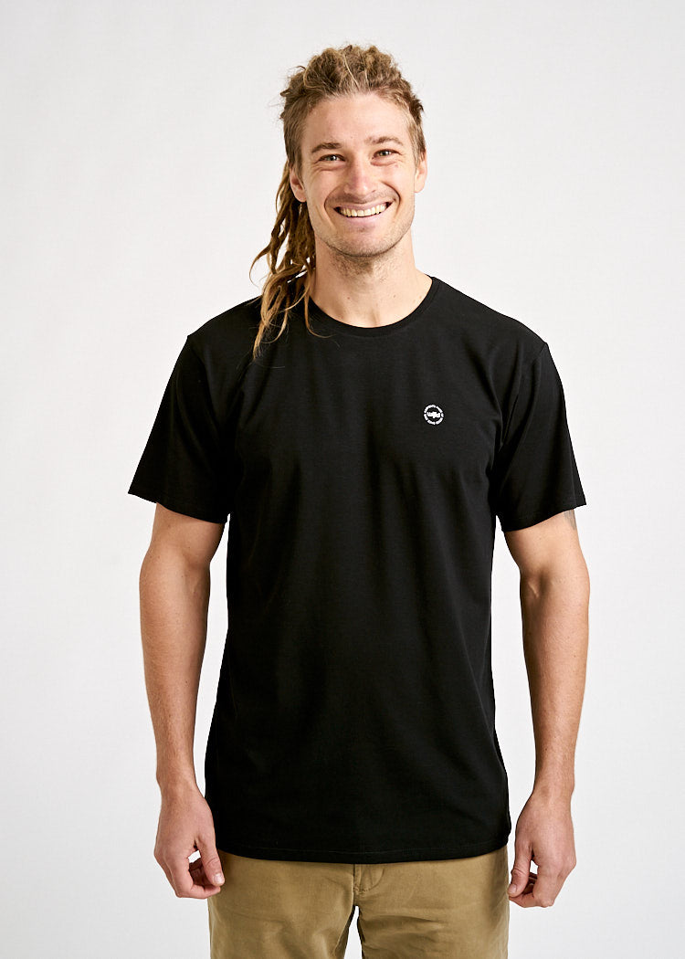 Wijld Timo Woodshirt Herren Black T-Shirt Bio