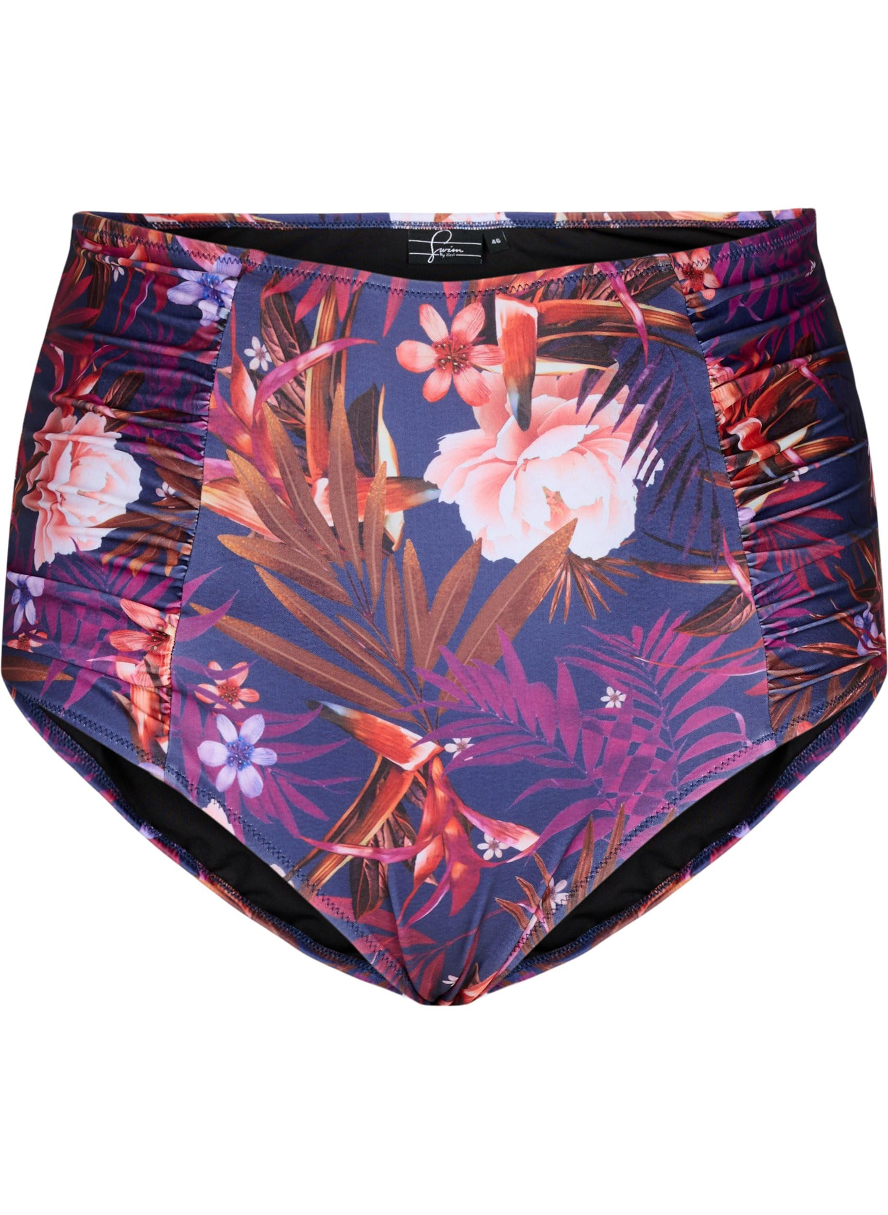 Zizzi Swim Bikini Unterteil Damen High-Waist Print