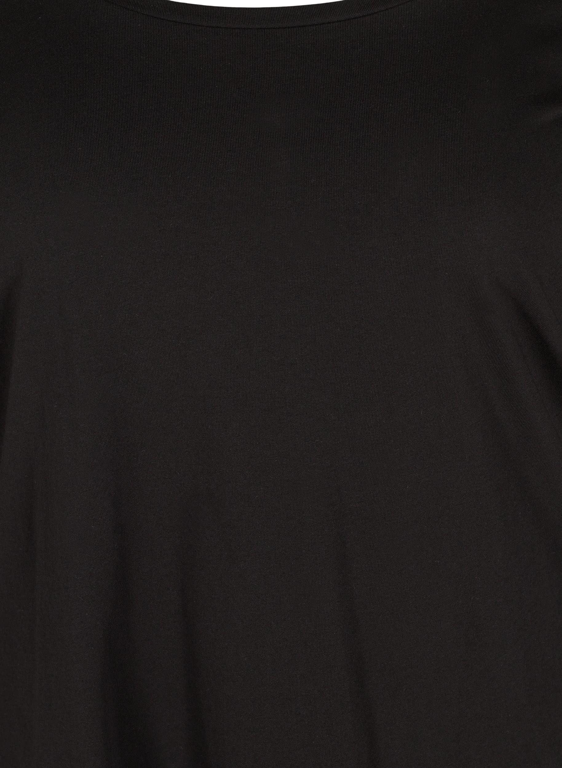 Zizzi Blouses Bluse Damen 2er Pack Schwarz Baumwolle
