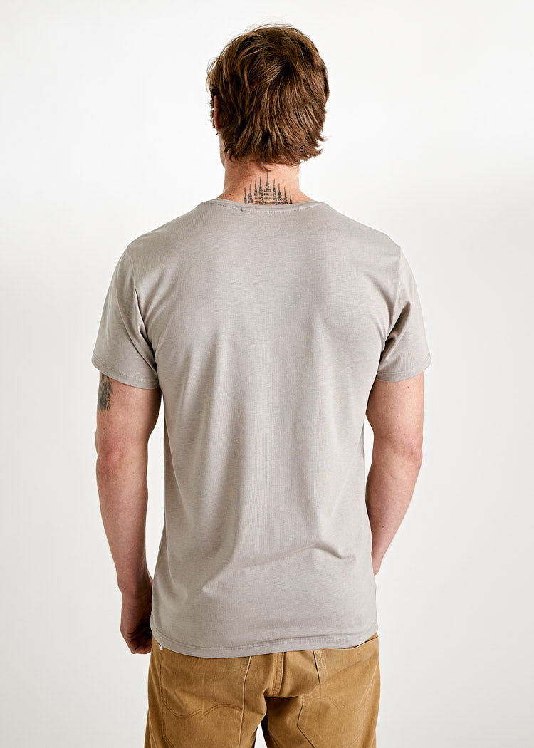 Wijld Alex Pocket Moon Rock T-Shirt Brusttasche Holz