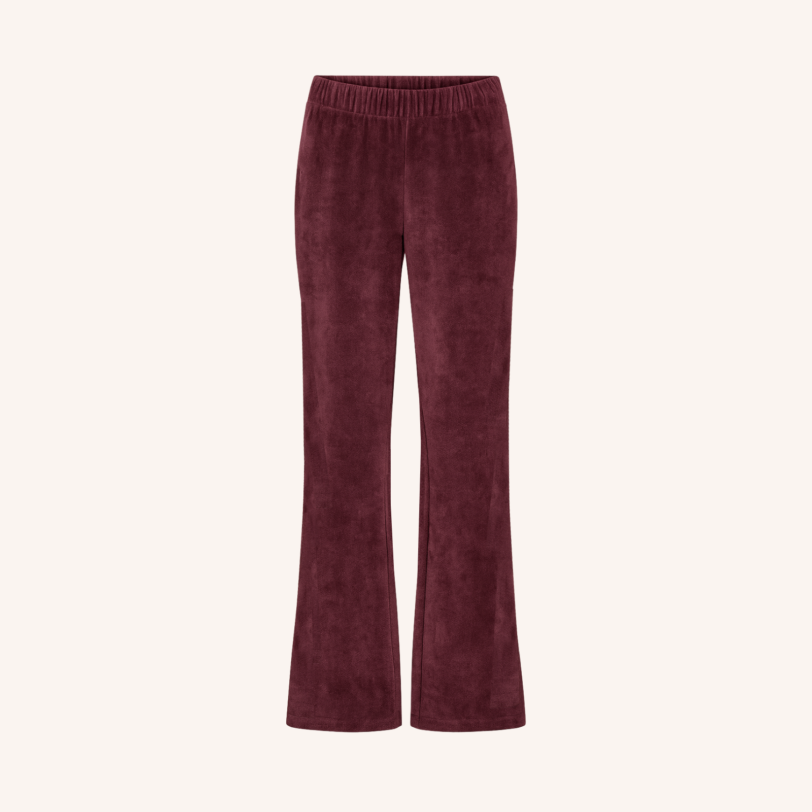 NORDLICHT Hosen Lilja Jersey-Cordhose Rot Bio-Baumwolle