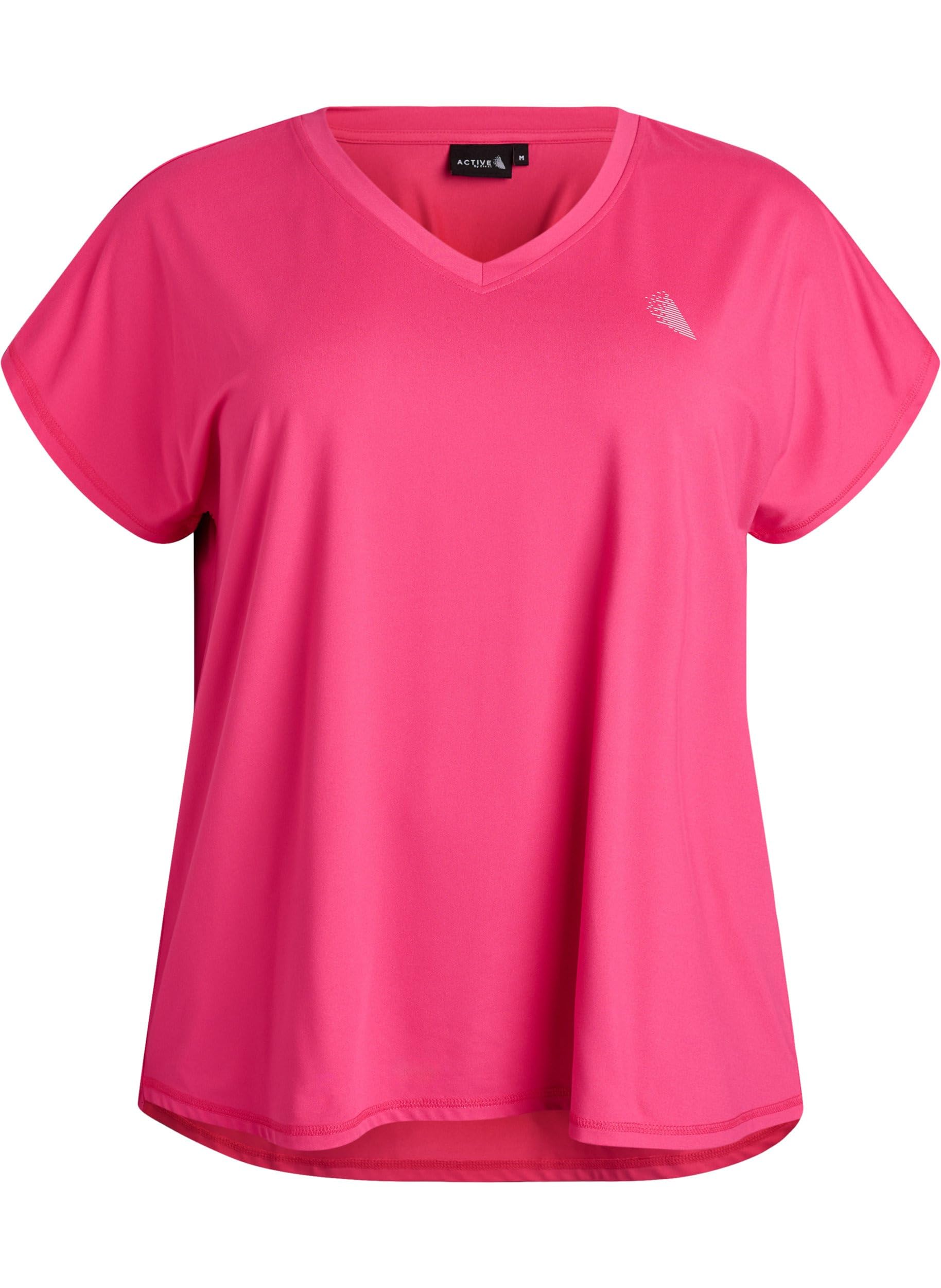 Zizzi Active T-Shirt Kurzarm Schwarz Große Größen