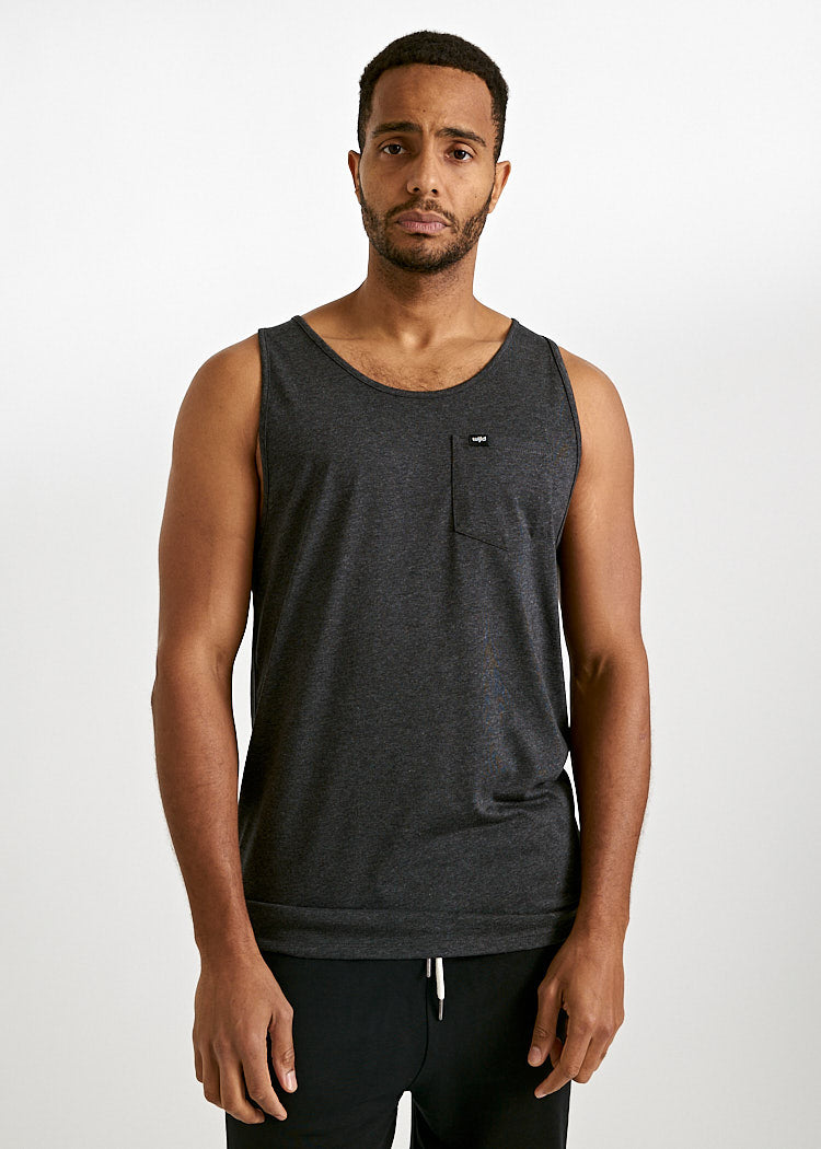 Wijld Tank Top Michel Top Herren Anthrazit Holz