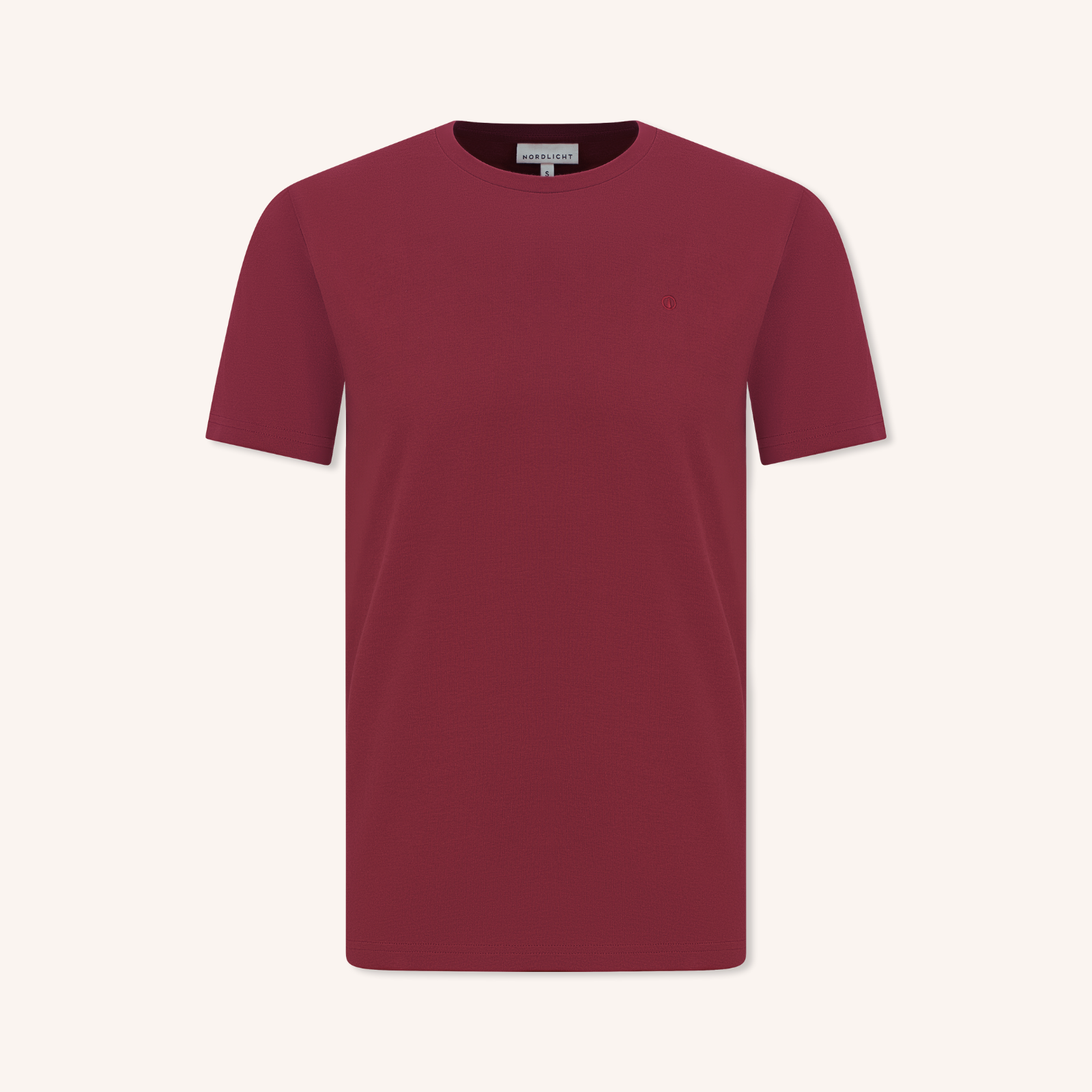 NORDLICHT Finn T-Shirt Herren Rot Bio-Baumwolle