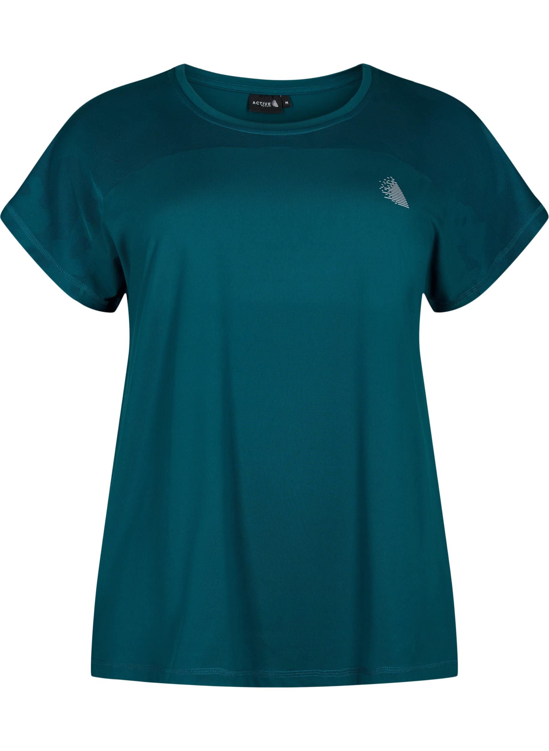 Zizzi Aktiv T-Shirt Damen Rundhals Große Größen