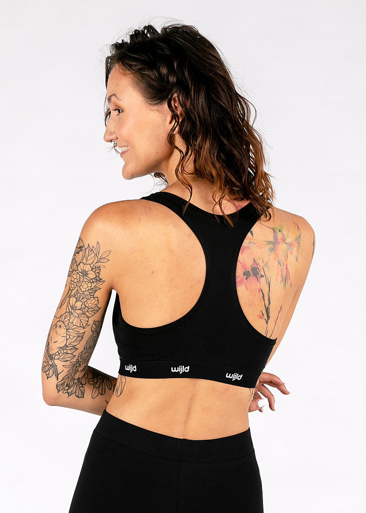 Wijld Damen Bustier Black Lyocell ohne Bügel