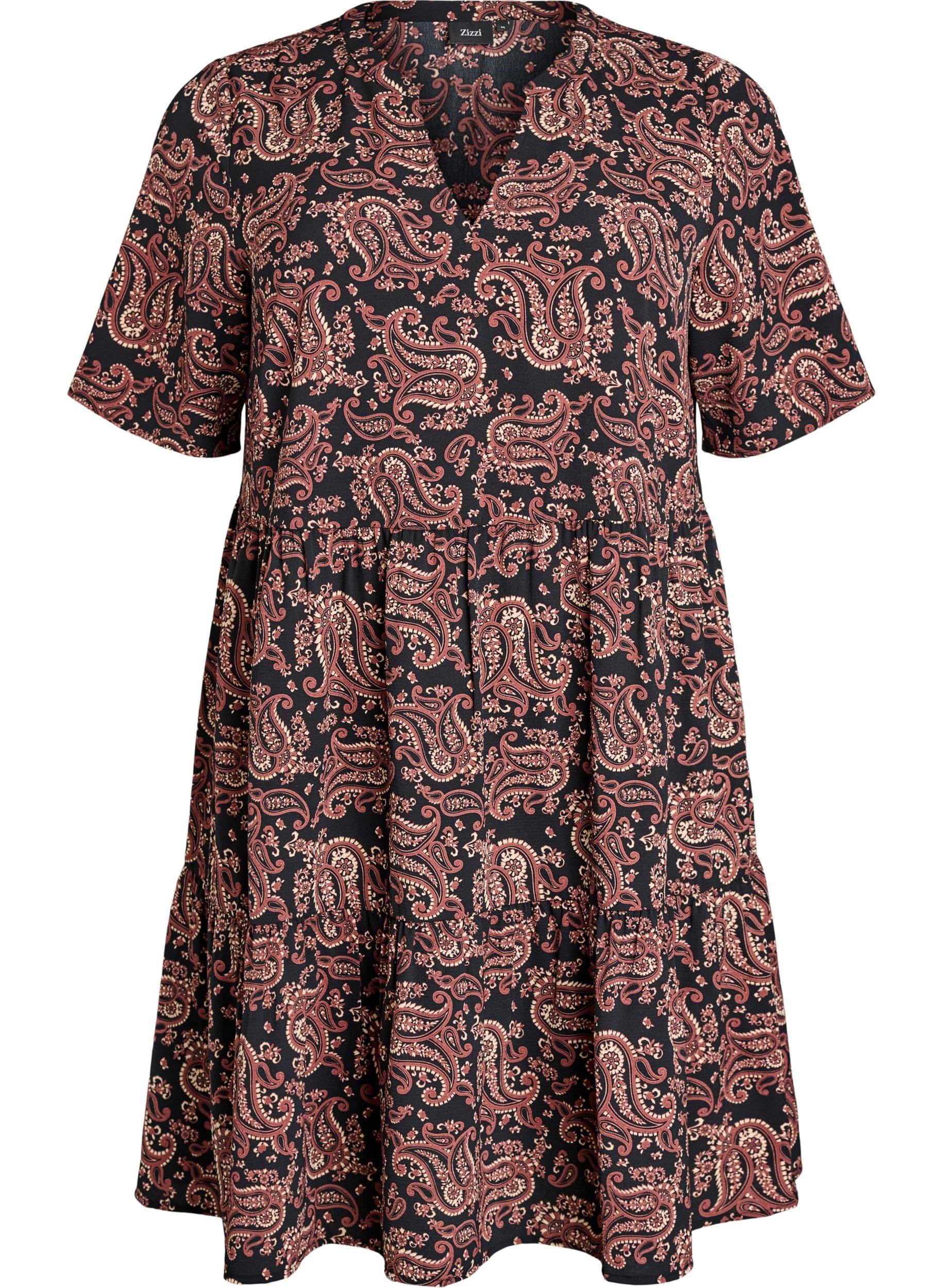 Zizzi Dresses Kleid 50-52 V-Ausschnitt Polyester