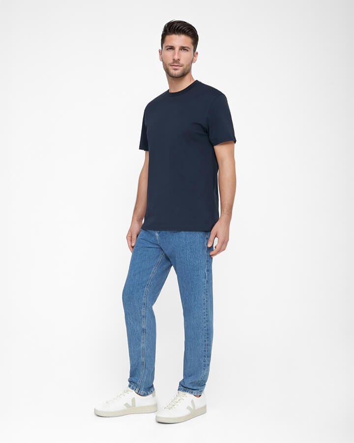 NIKIN TreeShirt Plain T-Shirt Dark Navy Bio-Baumwolle
