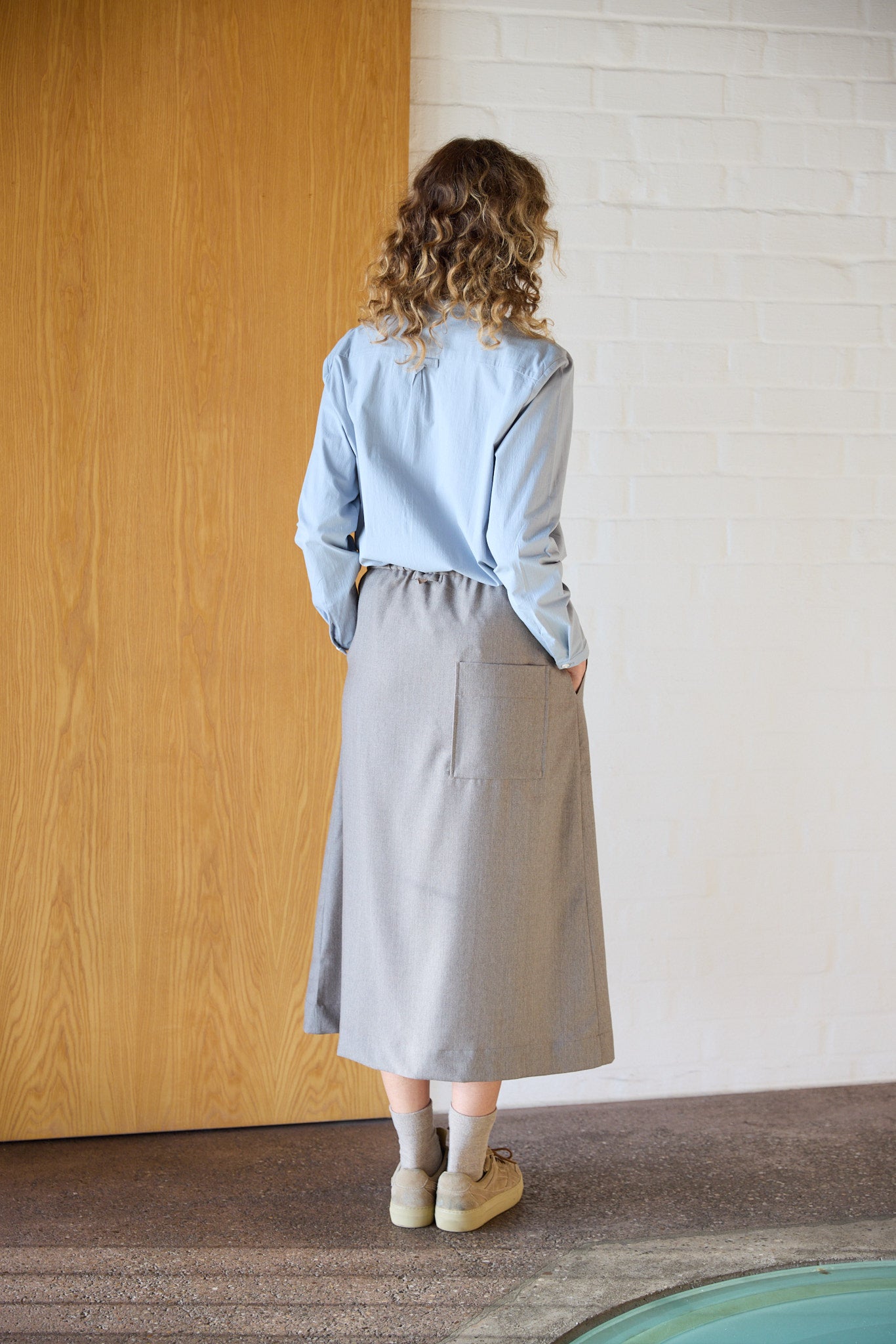 Christiane Strobel HARPER Rock Wolle Sand Beige