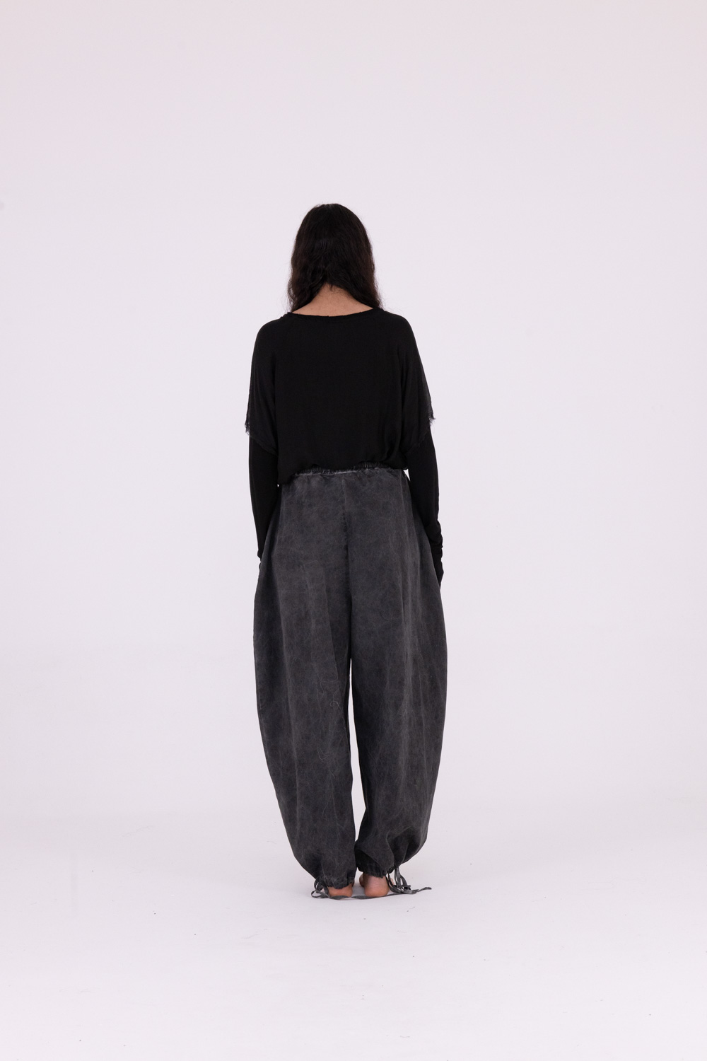 Sanctamuerte Pantaloni Pantalone Cargo Hose Baumwolle Satin