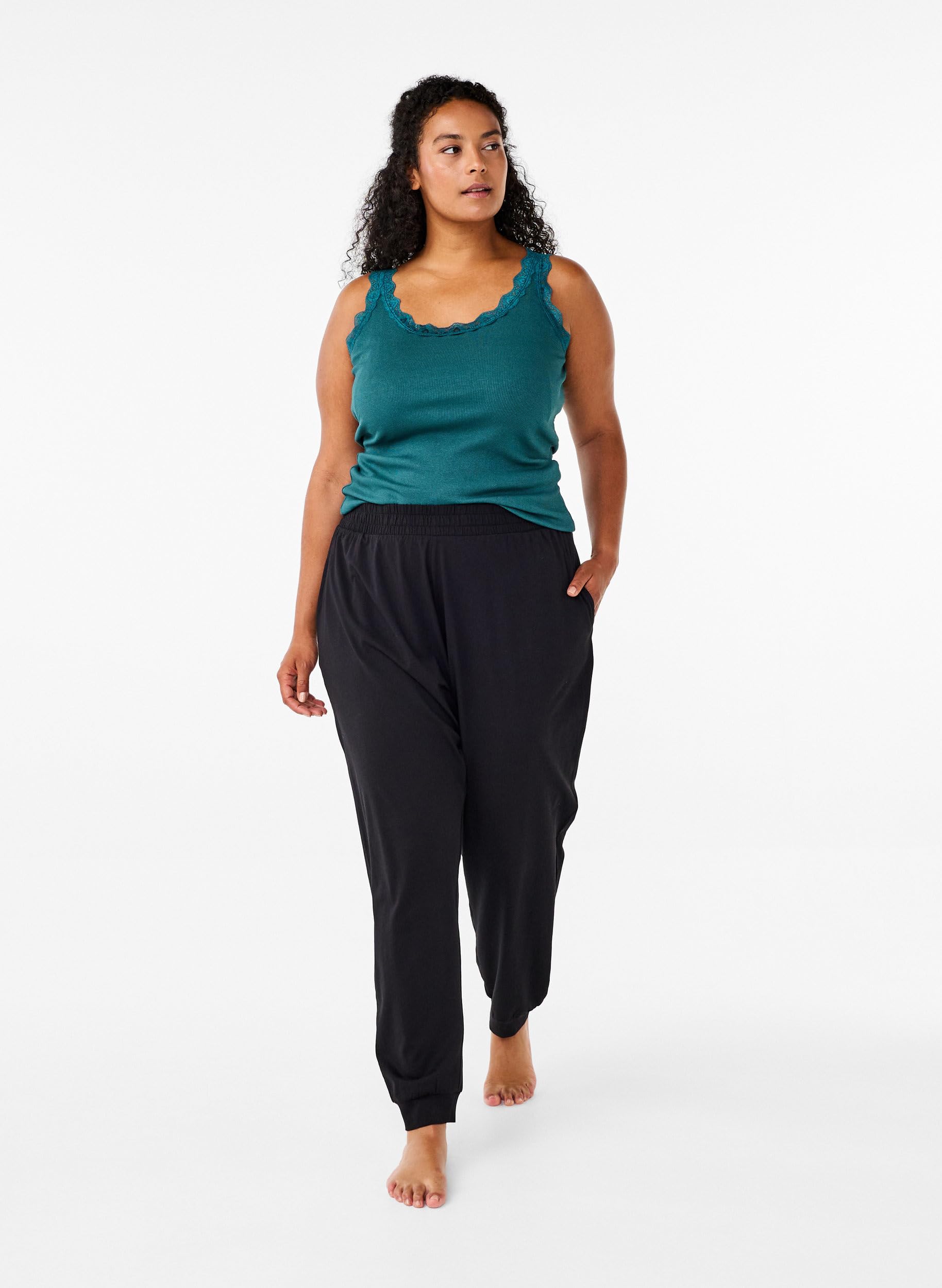 Zizzi Nightwear Schlafanzughose Baumwolle 42-44