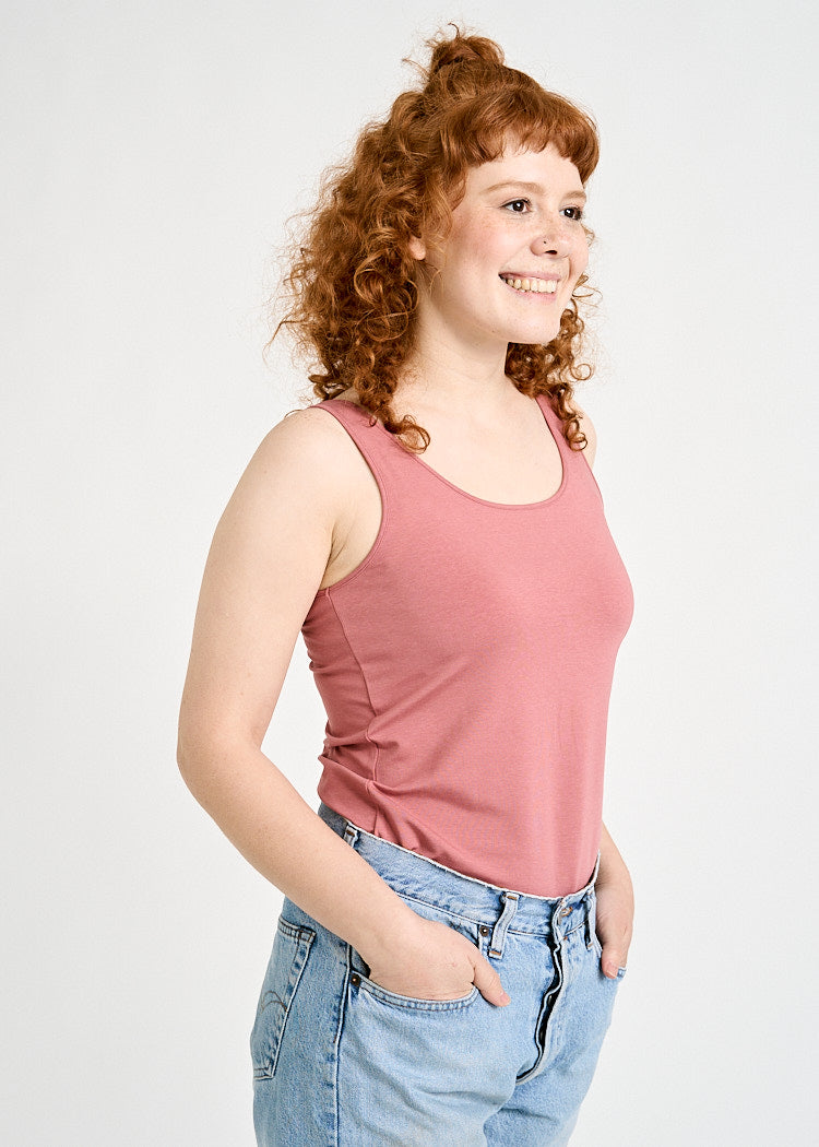 Wijld Tank Top Melanie Damen Top Rosewood Lyocell