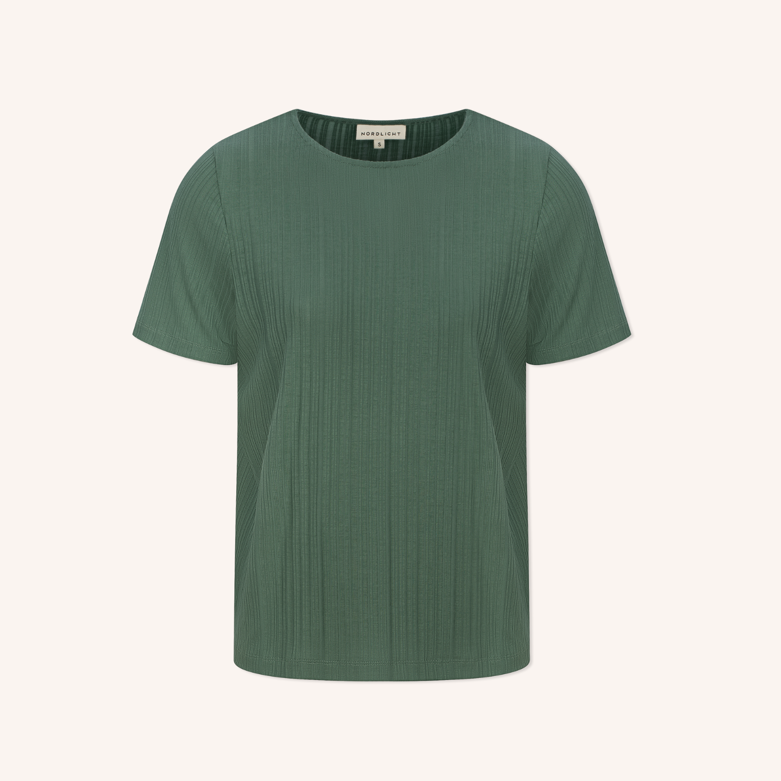 NORDLICHT Lily T-Shirt Streifen Tencel Grün XS-XL