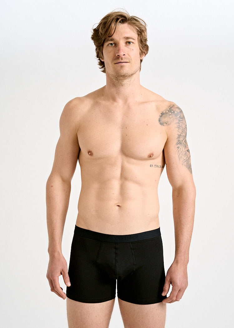 Wijld Manny Herren Boxershorts Schwarz Lyocell