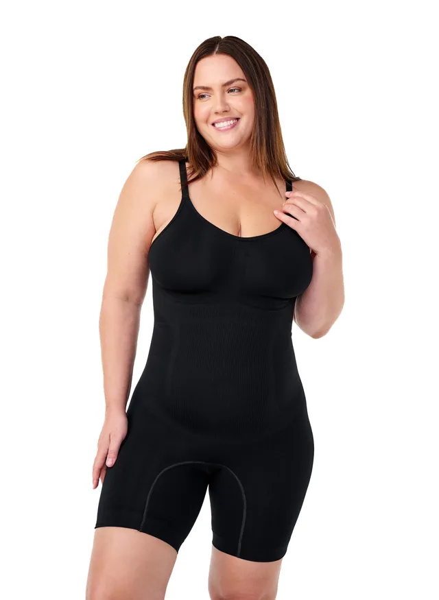 Zizzi Devoted Shape-Body Shapewear Bodysuit Schwarz