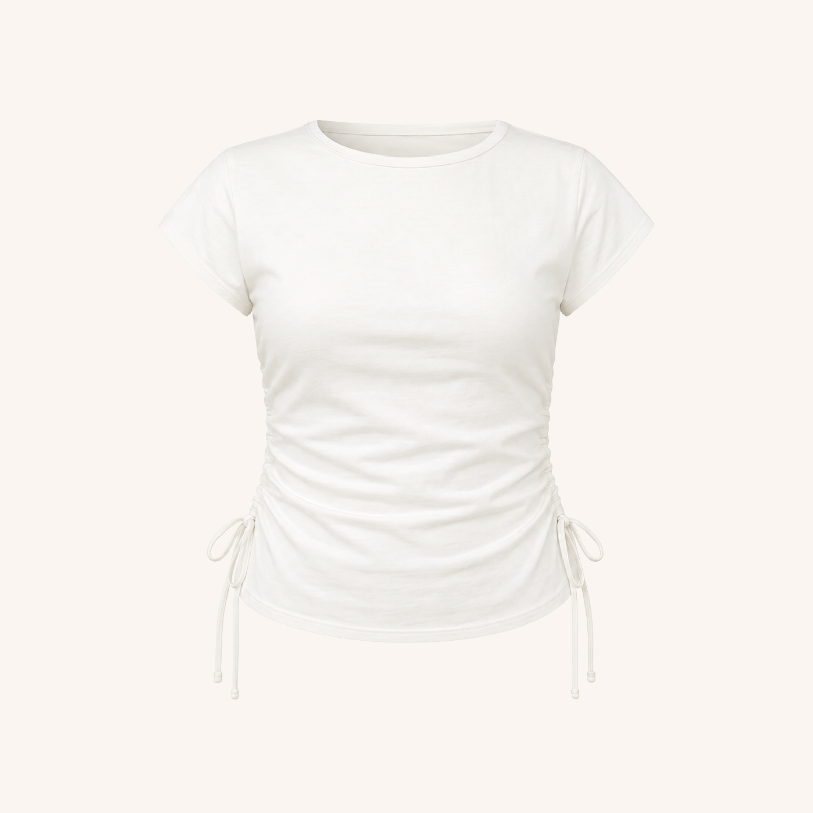 Nordlicht Yrsa Jersey T-Shirt Damen Weiß figurbetont