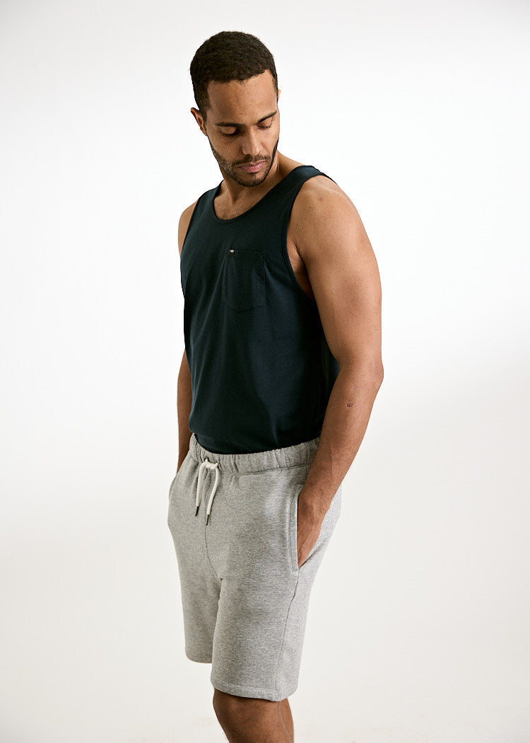 Wijld Michel Tank Top Carbon Herren Top Holz Brusttasche